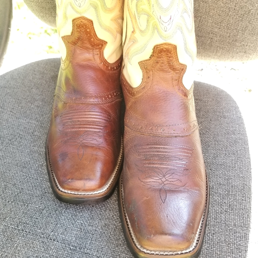 Men's Justin Stampede Punchy Cowboy Boots Sz.9 Gem